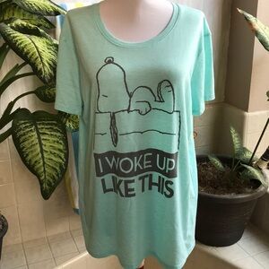 Love Tribe Snoopy “I Woke Up Like This” tee